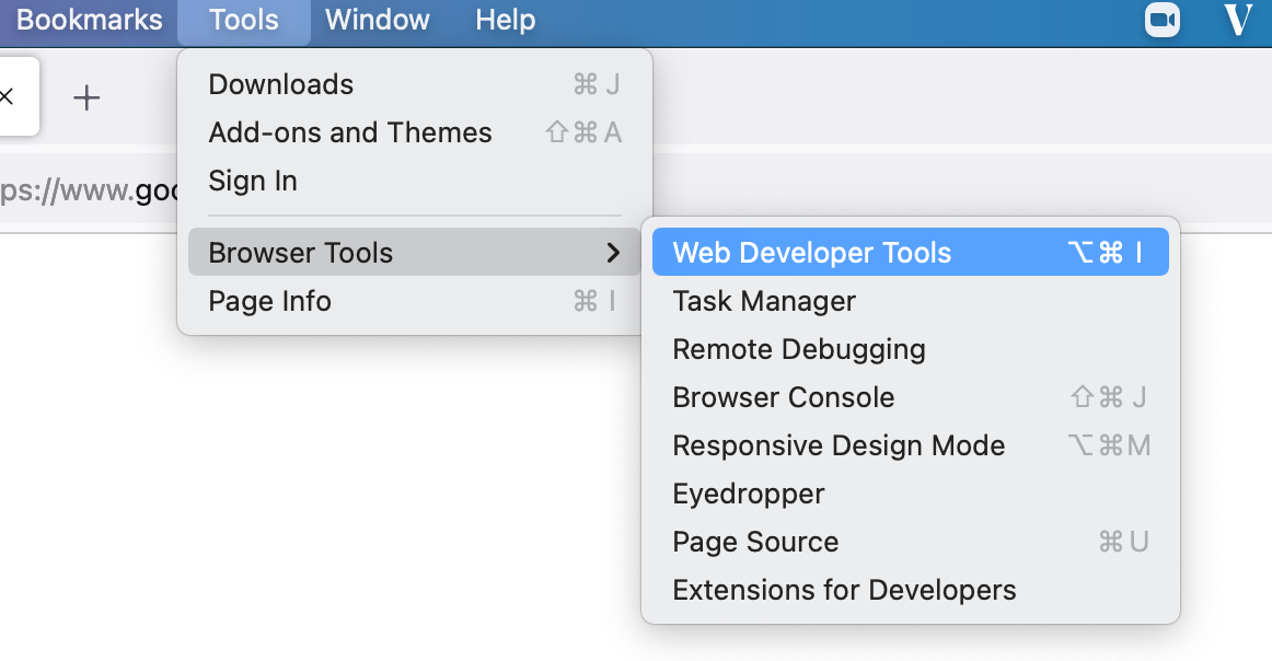 Firefox - steps to get a HAR file