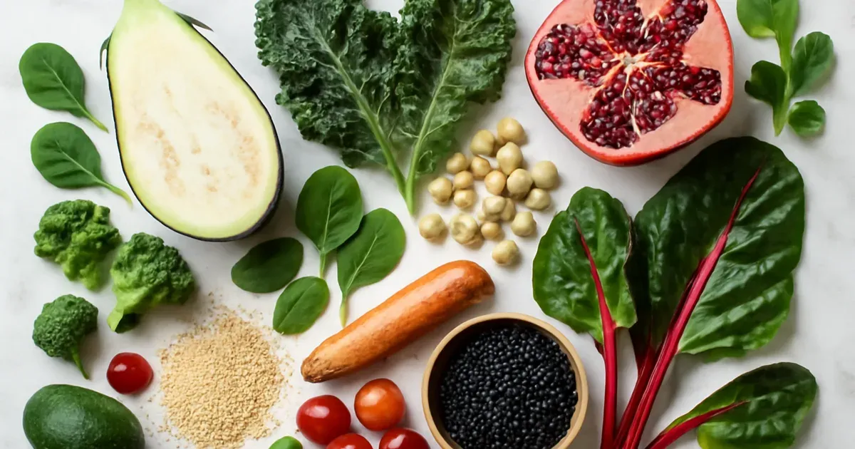 Diverse array of 30 plant foods for gut microbiome diversity, ideal for mesomorph body type diet