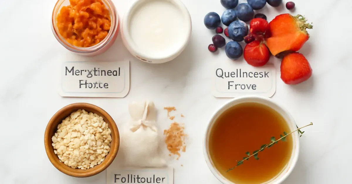 Phase-specific gut health foods for cycle syncing — kimchi, oats, berries, bone broth