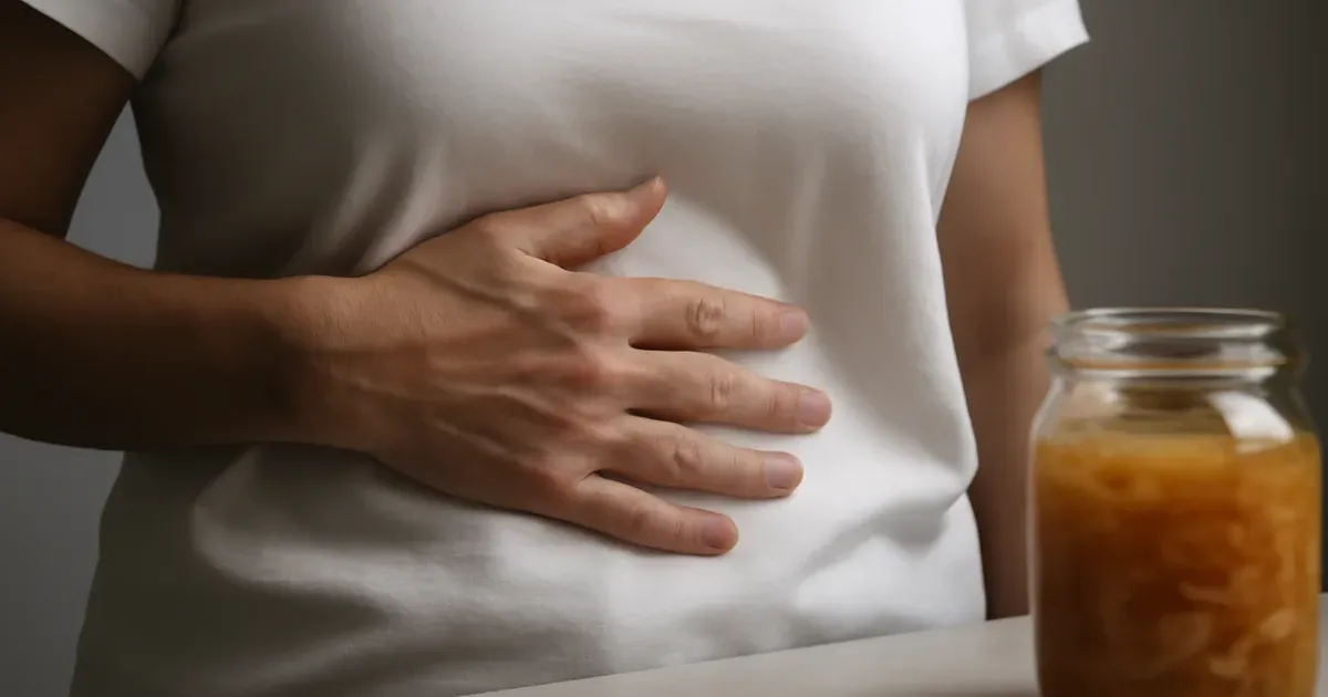 Illustration of gut microbiome diversity declining alongside hormone levels during menopause transition