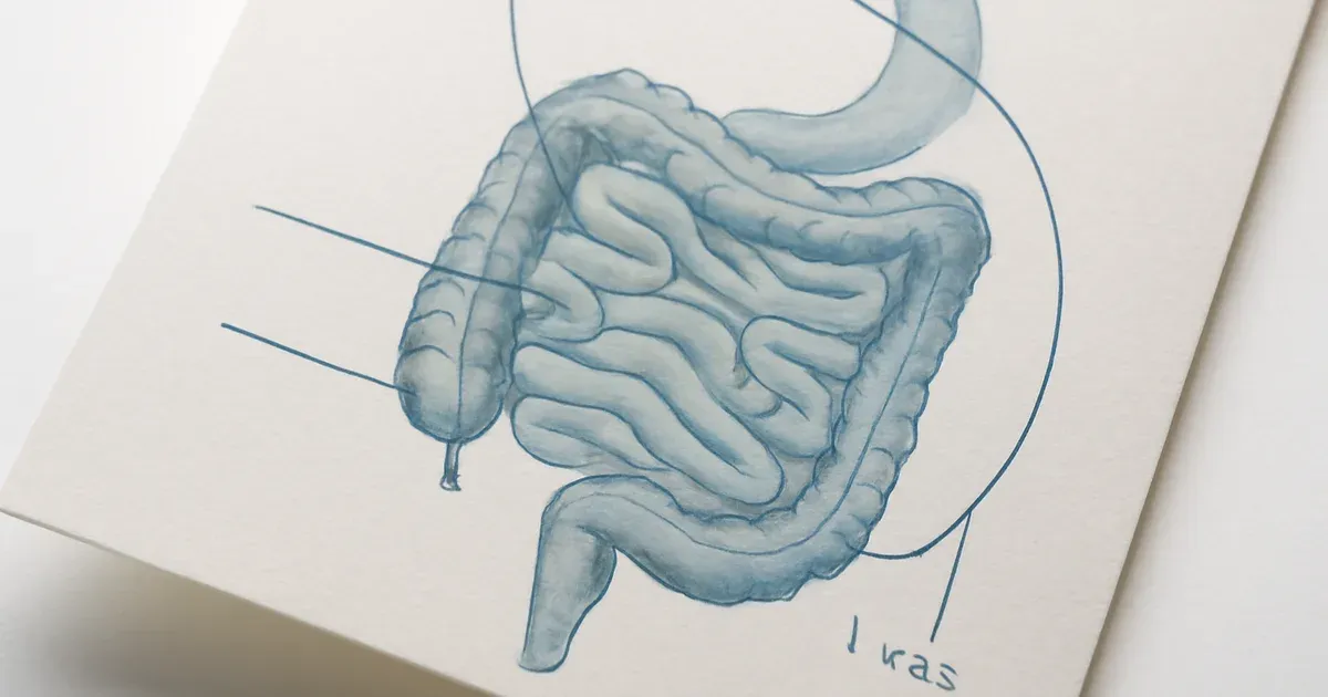 Diagram of gut L-cells and gut-brain axis showing where GLP-1 is produced naturally