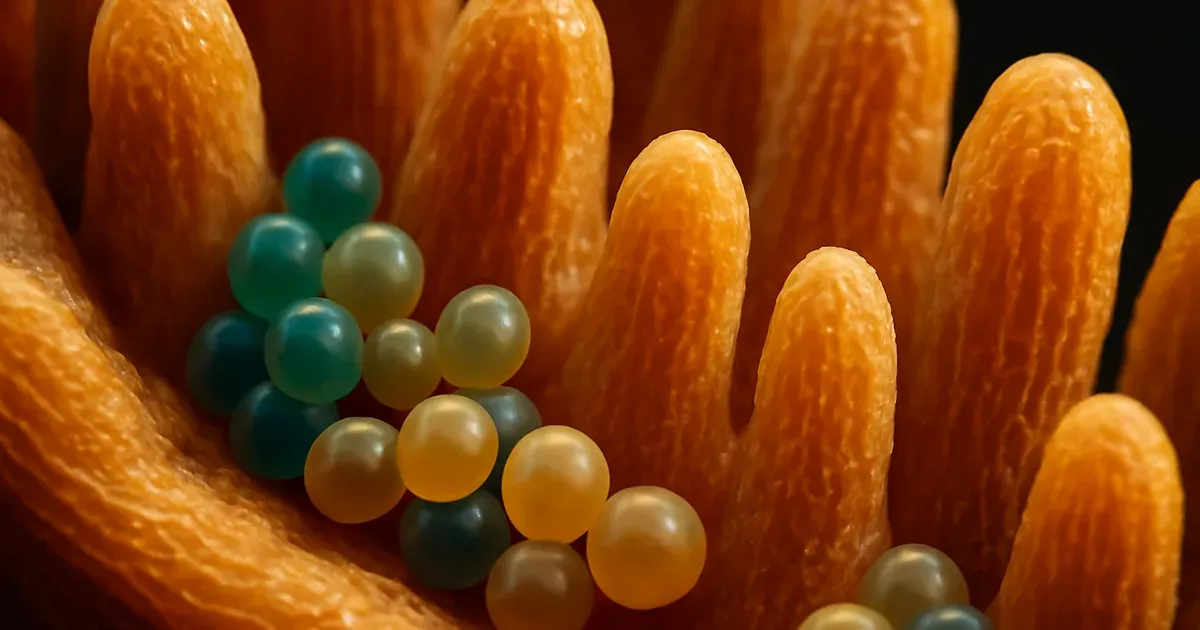 Microscopic illustration of gut microbiome bacteria lining intestinal wall, relevant to natural GLP-1 production