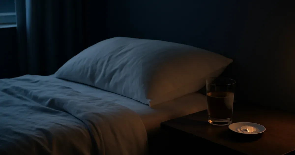 Sleep hygiene setup to reduce evening cortisol and support gut-brain axis recovery in perimenopause