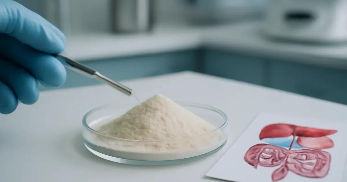 Prebiotic XOS supplements and gut microbiome illustration linked to liver health research