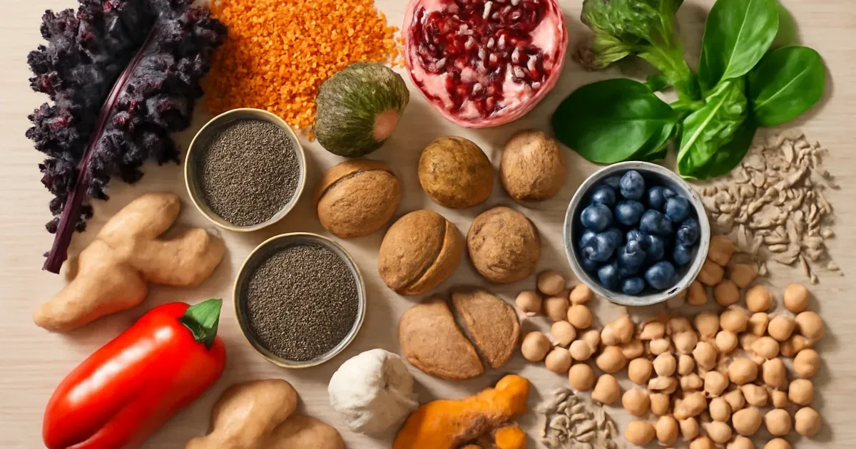 Diverse plant-based foods that improve gut health naturally and support the microbiome UK dietary guidelines
