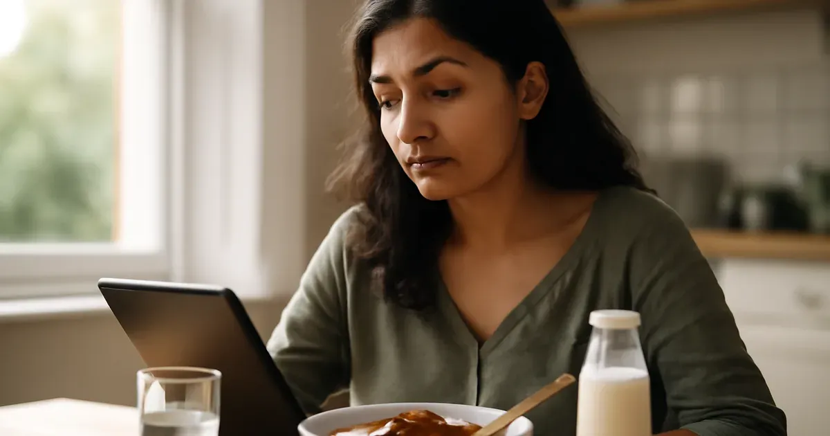 UK adult improving gut health naturally with fermented foods linked to the gut-brain connection and mental wellbeing