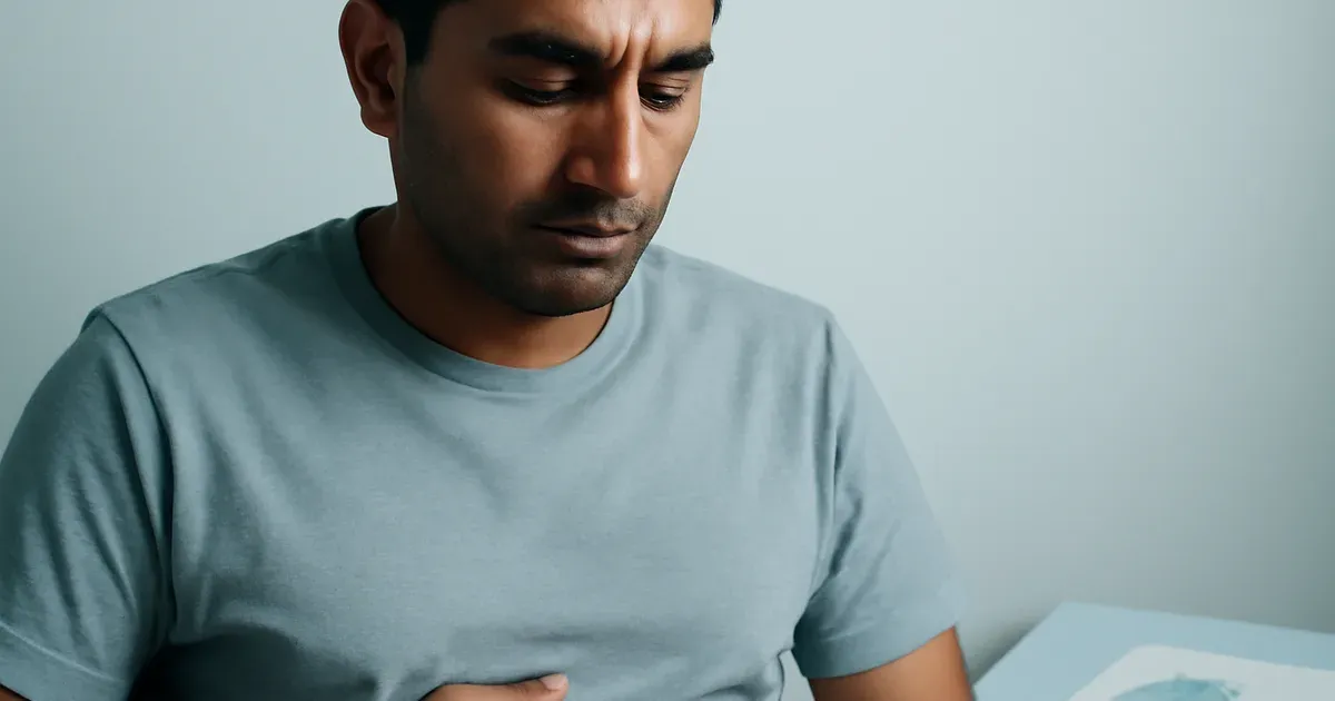 Illustration of the gut microbiome connecting to the heart, representing the gut-heart axis and microbiome UK research