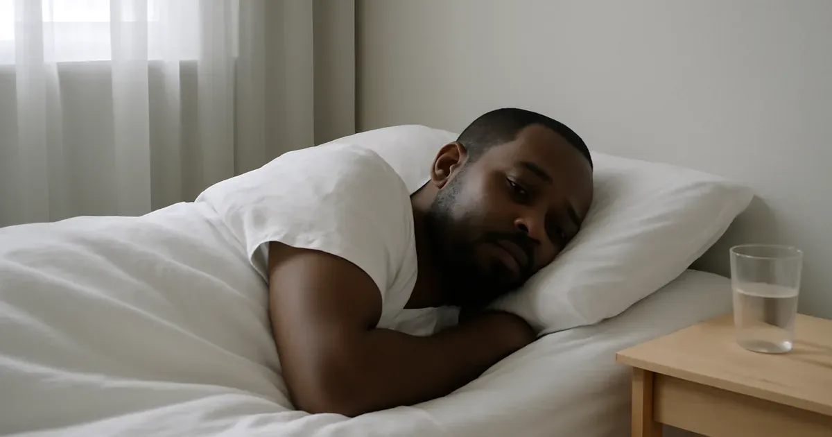 UK adult sleeping to support gut health and microbiome balance through restorative rest