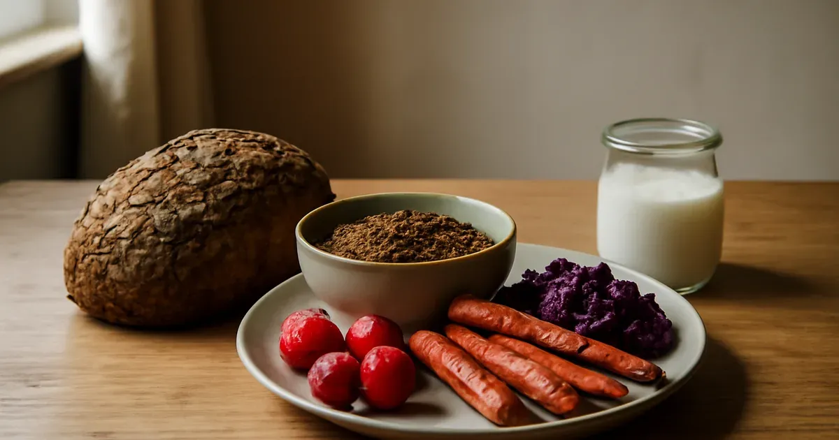 Fibre-rich British foods including wholegrains, lentils and kefir that support gut health UK and the microbiome