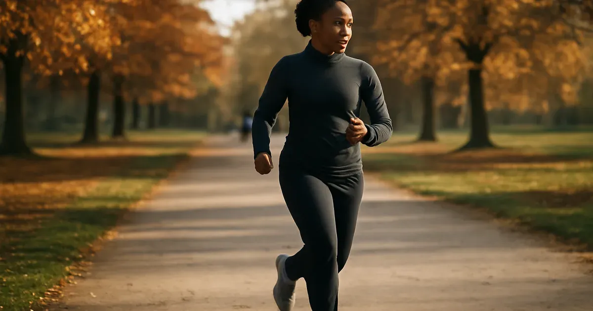 Person walking in a UK park — regular physical activity improves gut motility and microbiome diversity naturally