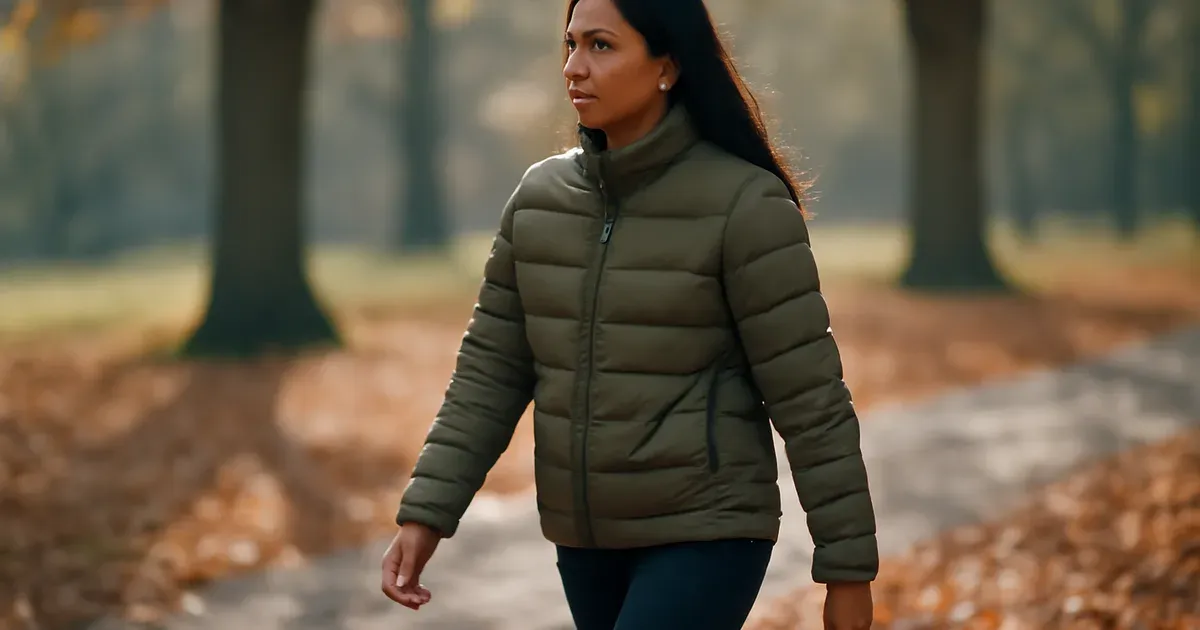 Person walking in a British park supporting gut-brain connection and microbiome health through regular physical activity
