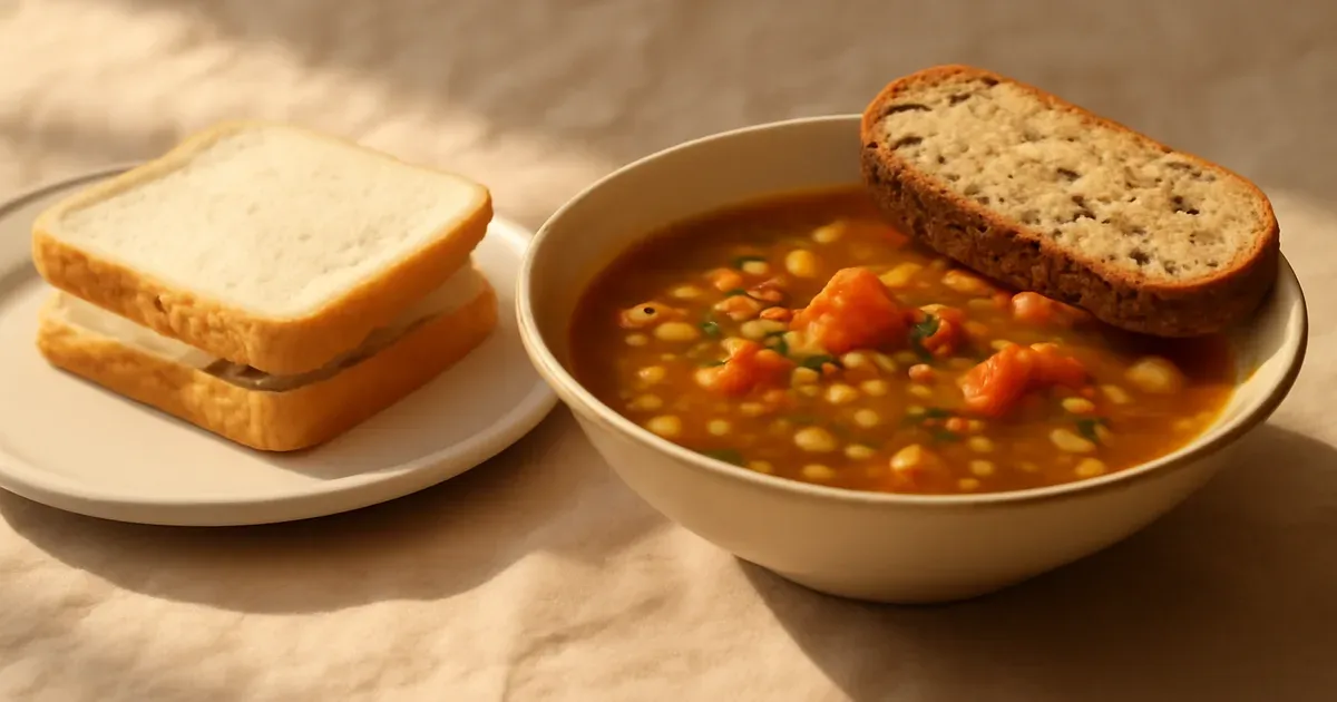 Comparison of low-fibre and high-fibre meal choices to improve gut health naturally in the UK