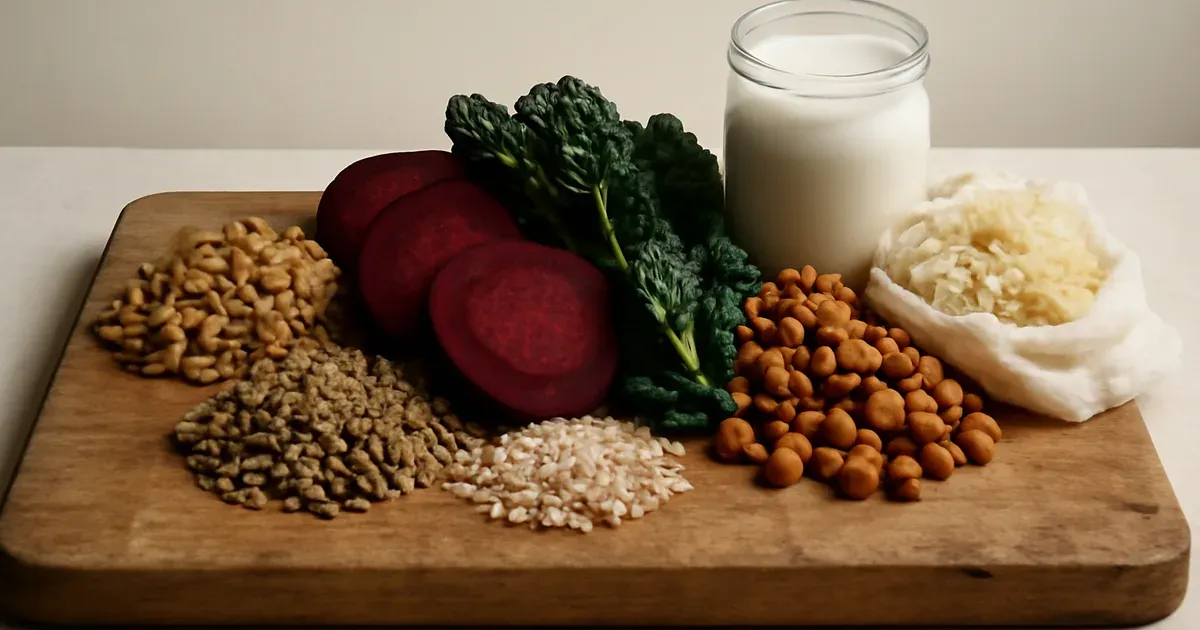 Diverse plant foods and fermented products supporting gut health and oral microbiome in the UK