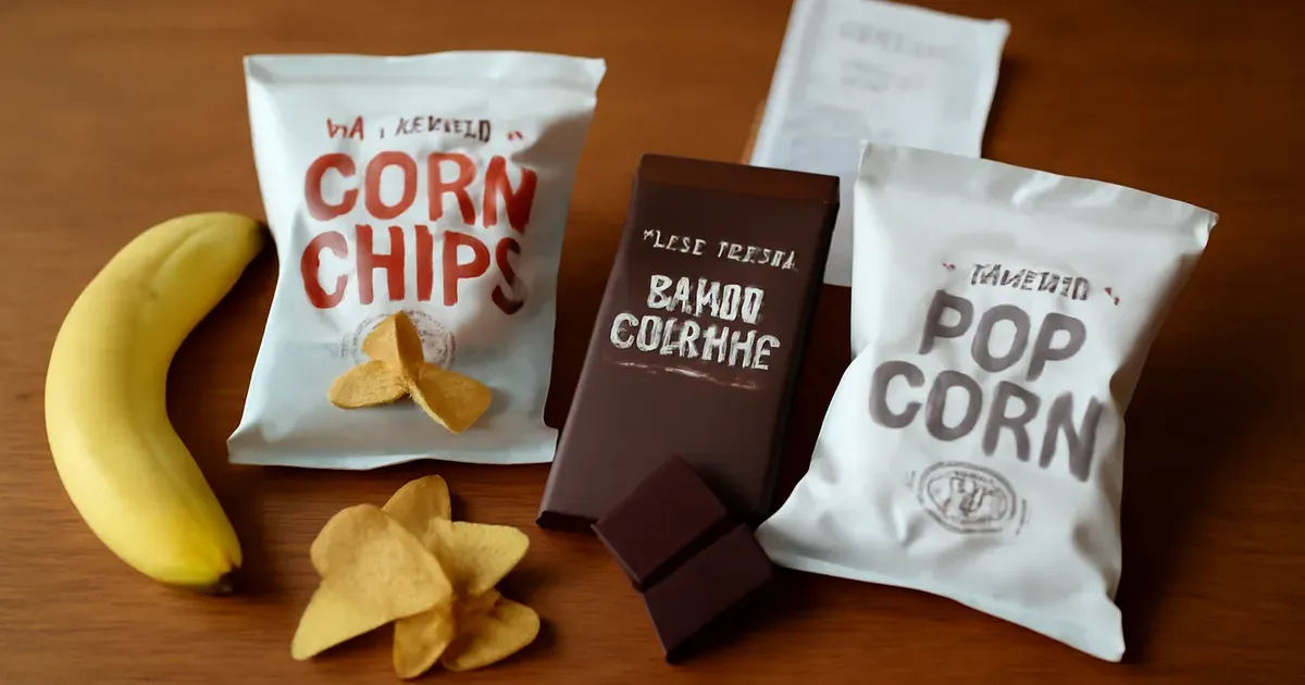 Certified low FODMAP snack products available in the UK including FODY bars, corn chips and dark chocolate