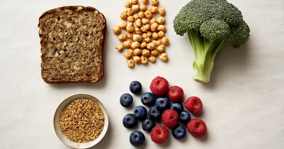 High-fibre foods for endomorphs to support gut microbiome health and weight management in the UK