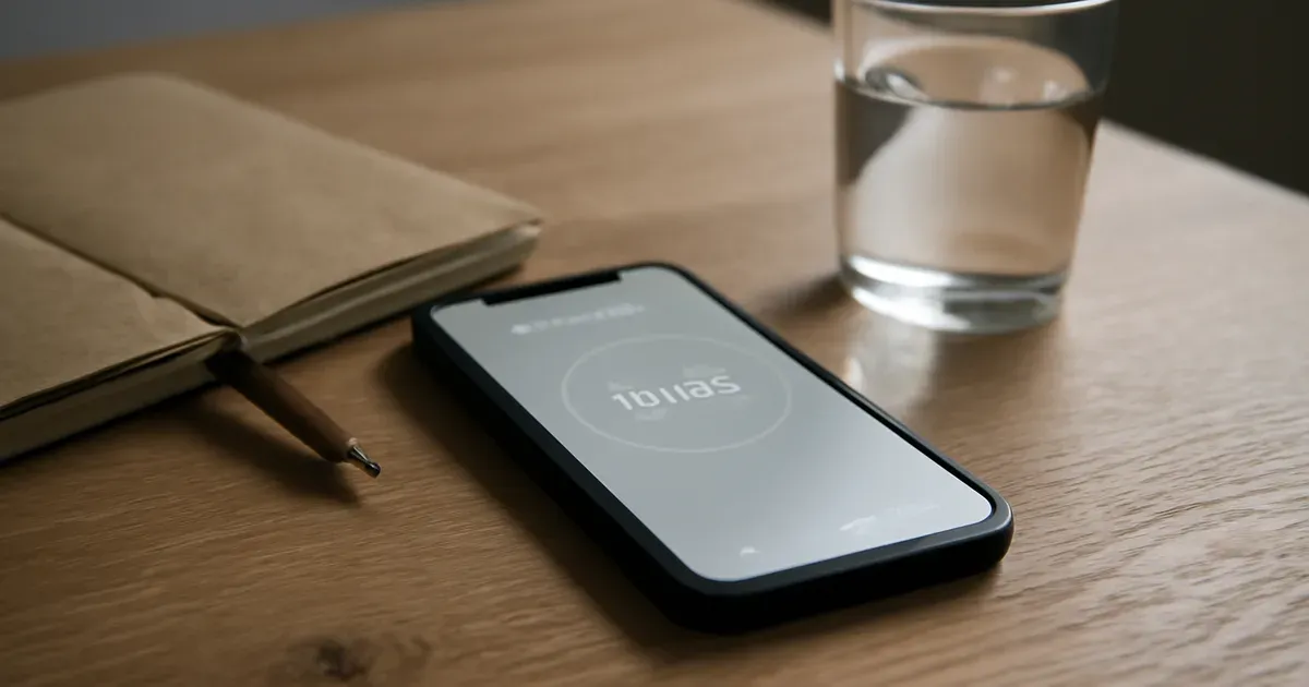 Mindfulness meditation app on smartphone supporting gut-brain connection and microbiome UK health routine