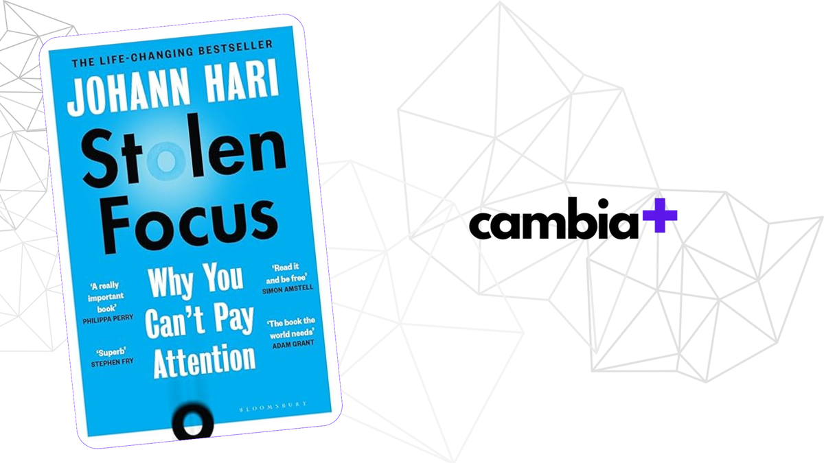 Copertina del libro Stolen Focus di Johann Hari sulla concentrazione
