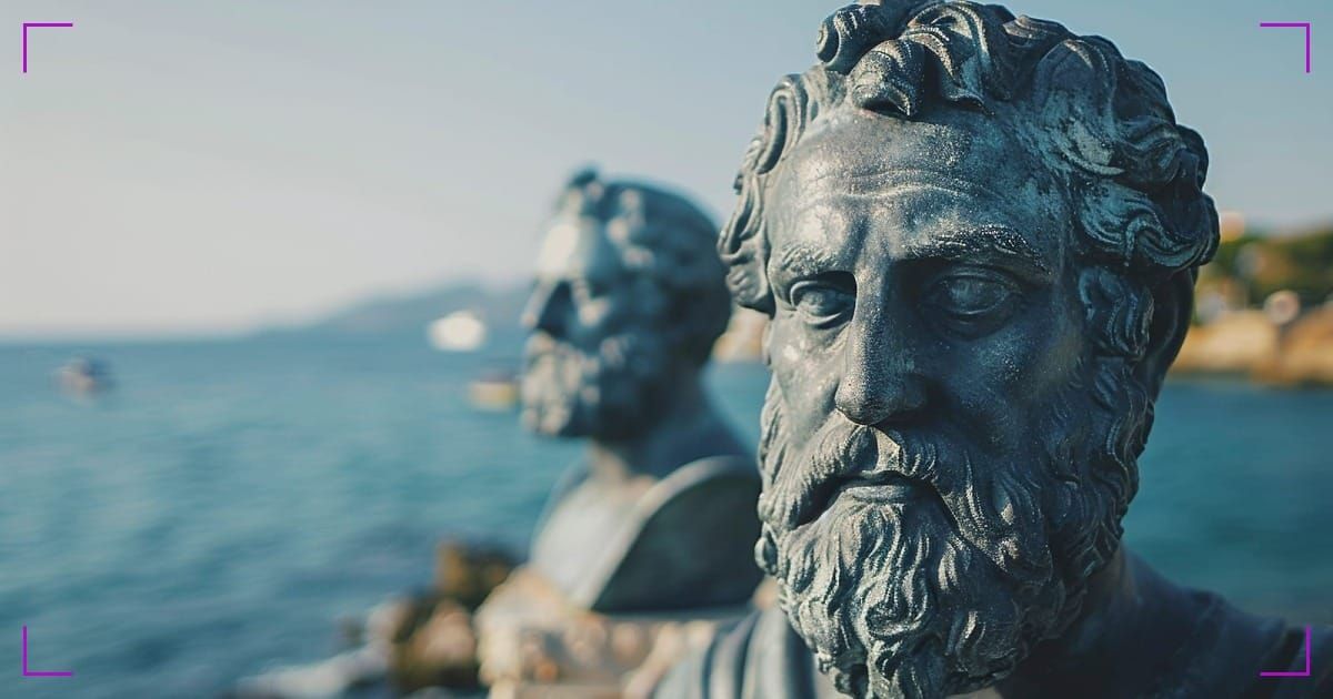 Busto di Seneca con le sue frasi celebri in latino