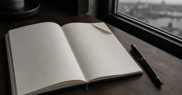 Nastro su un pacco senza etichetta, in un corridoio stretto, all'alba — decision journal usarlo