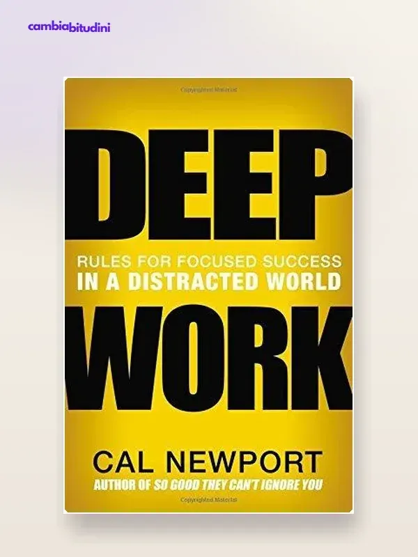 Copertina Deep Work — riassunto Appunti di Crescita
