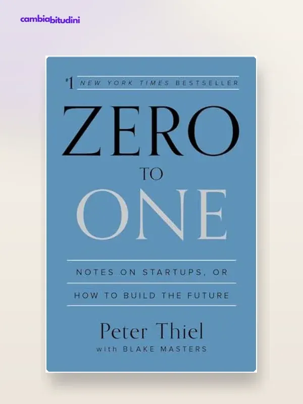 Copertina From Zero to One Peter Thiel — riassunto Appunti di Crescita