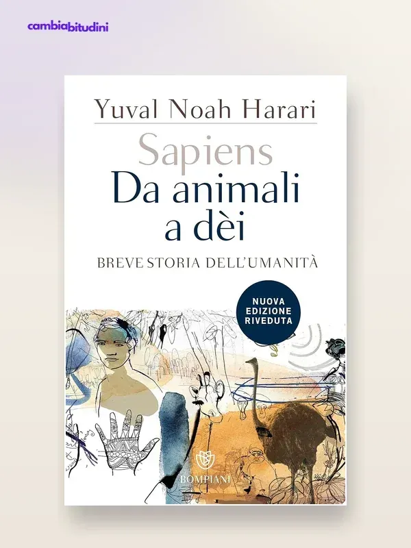 Copertina Sapiens Yuval Noah Harari — riassunto Appunti di Crescita