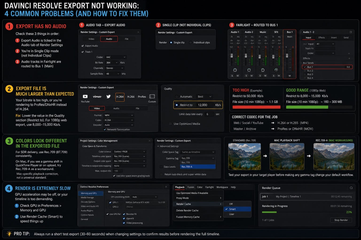 DaVinci Resolve Export Not Working 4 Common Problems