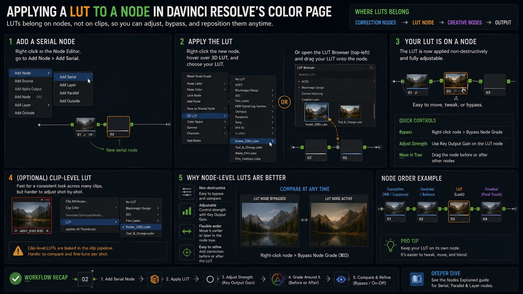 Applying a LUT to a Node in DaVinci Resolve s Color Page