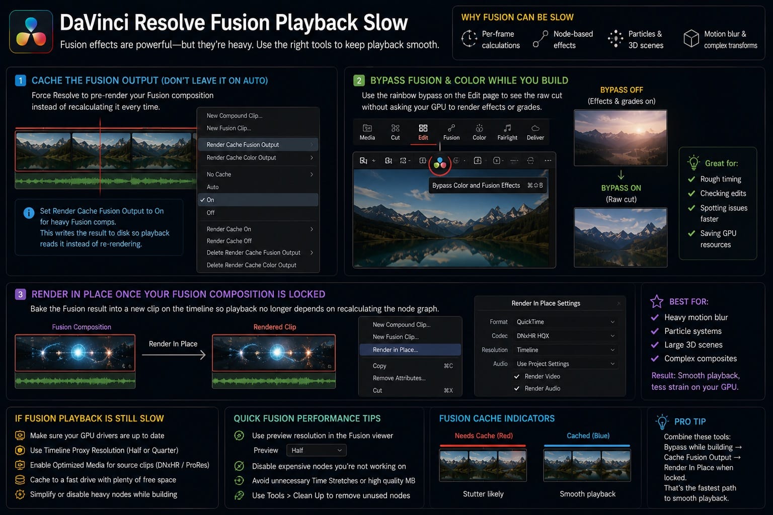 DaVinci Resolve Fusion Playback Slow