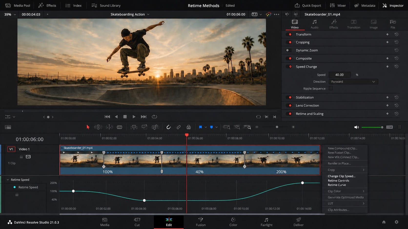 davinci resolve 21 speed methods compared editorial v2