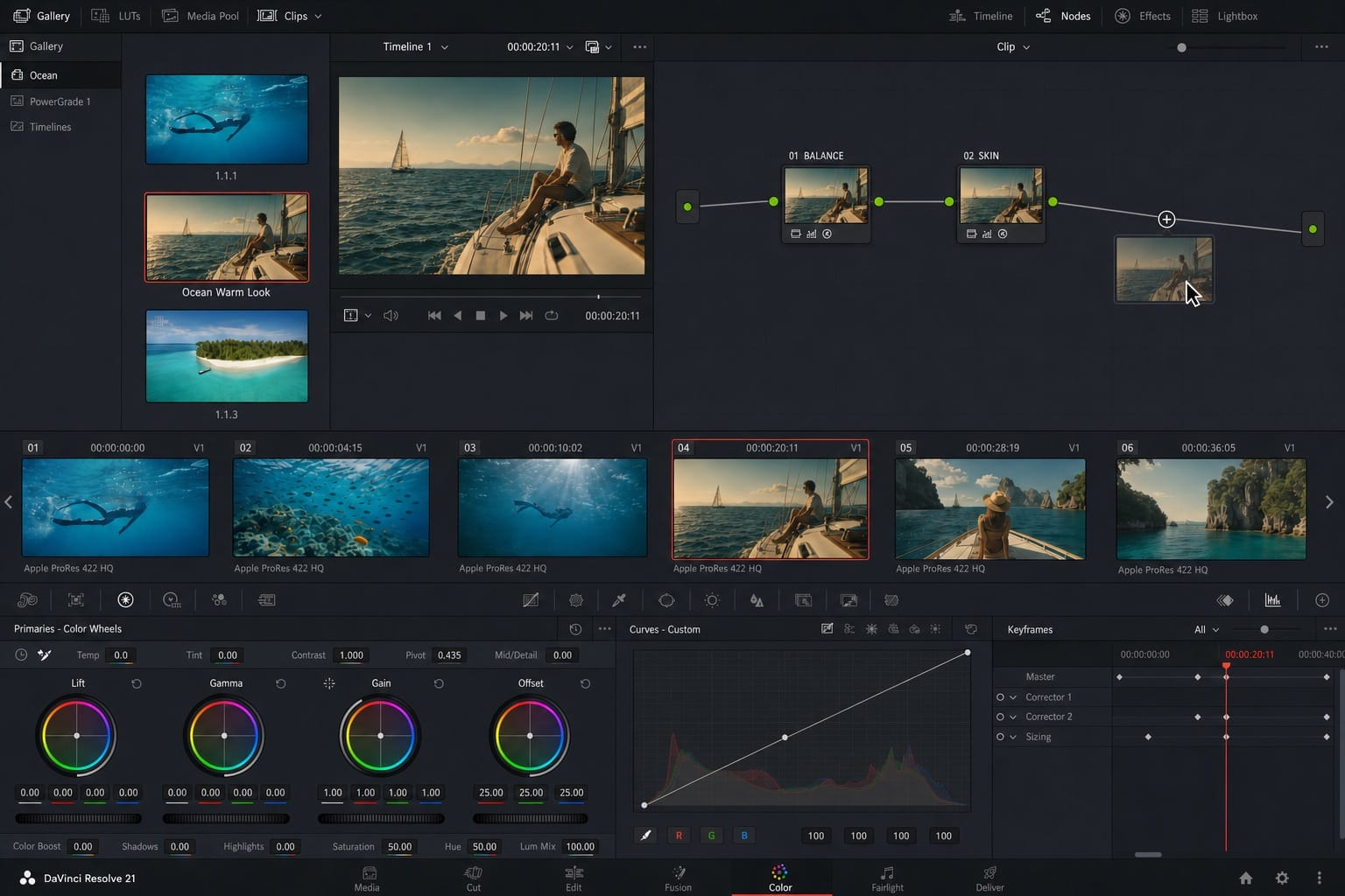 davinci resolve append node graph drag editorial