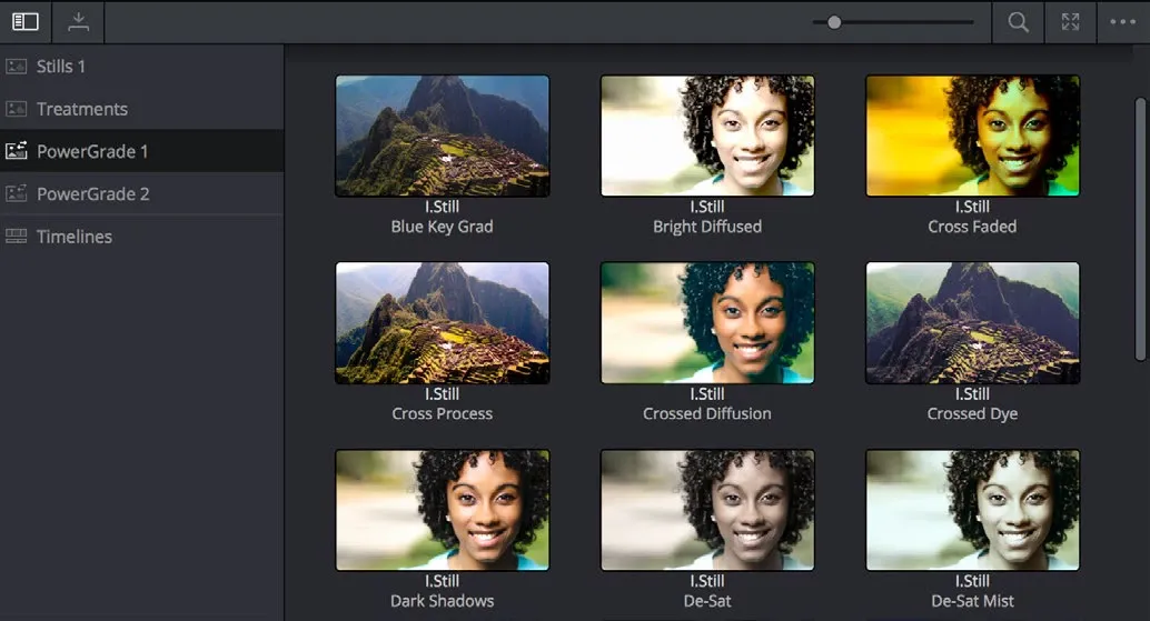 PowerGrade albums shared among projects in a project library