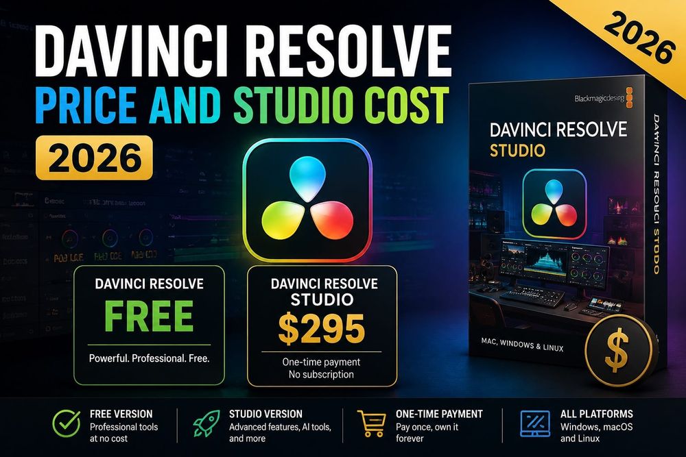 DaVinci Resolve Price and Studio Cost (2026)