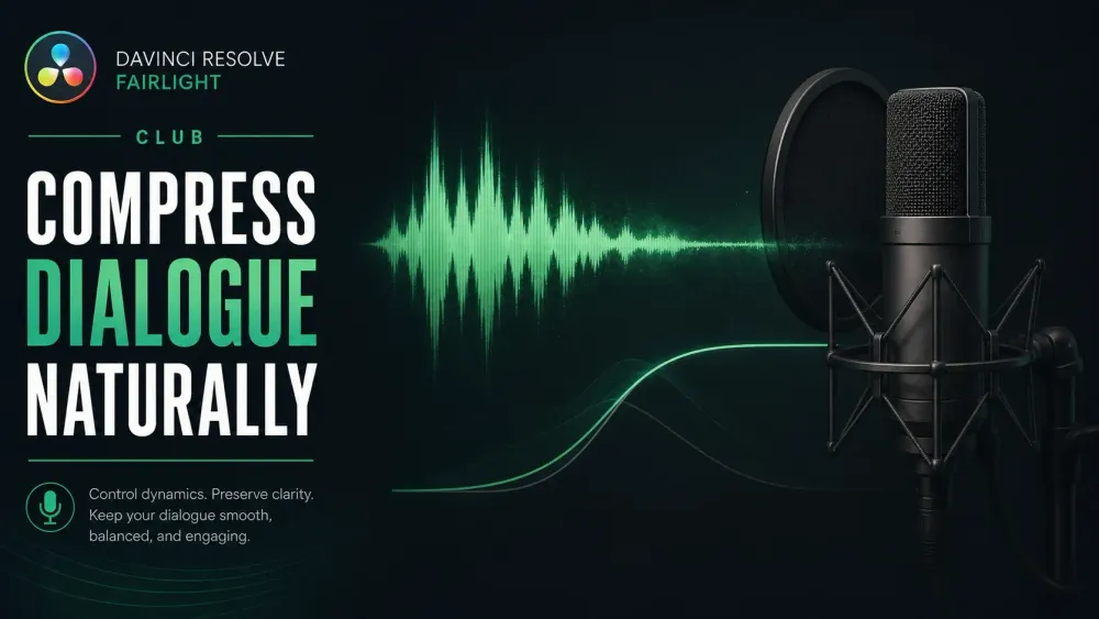 Editorial cover for natural dialogue compression in Fairlight without presenting unverified control values