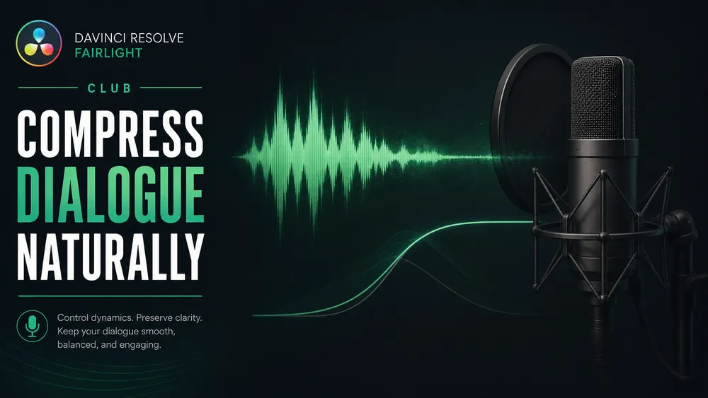 Editorial cover for natural dialogue compression in Fairlight without presenting unverified control values