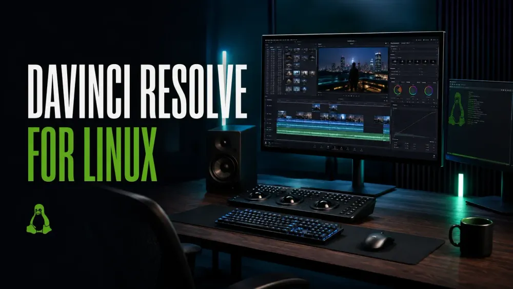 DaVinci Resolve for Linux download and installation guide on a professional editing workstation