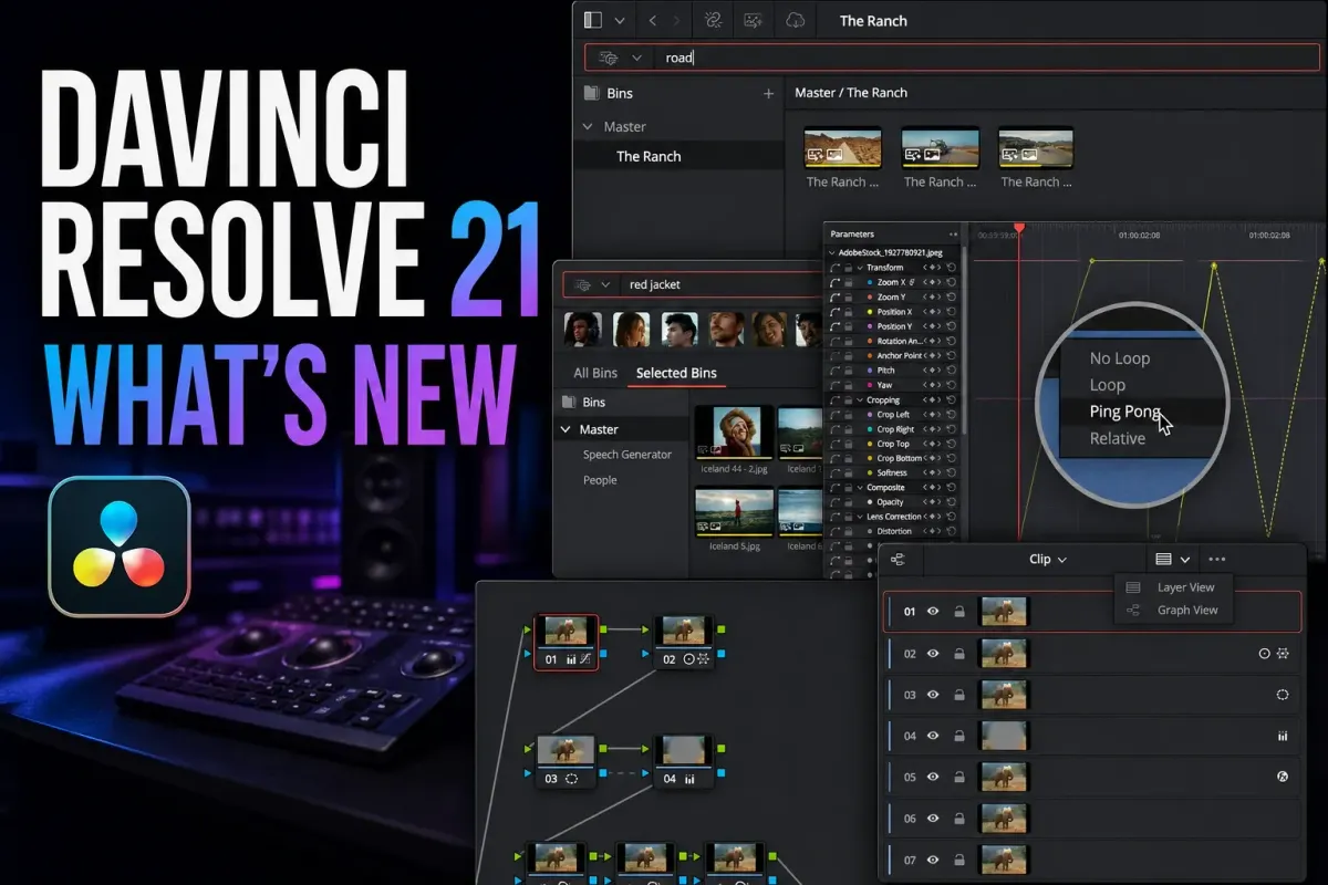 DaVinci Resolve 21: What's New, AI Tools, Photo Page