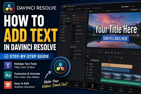 How to Add Text in DaVinci Resolve