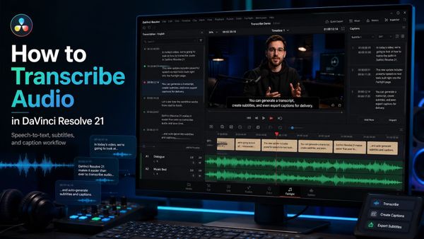 How to Transcribe Audio in DaVinci Resolve 21