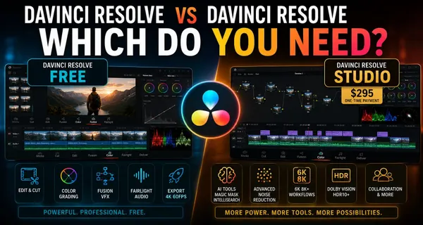 DaVinci Resolve vs DaVinci Resolve Studio: Which Do You Need?