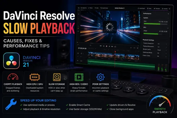 DaVinci Resolve Slow Playback
