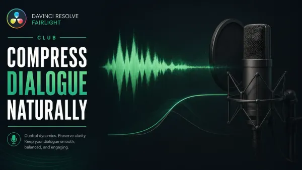 Editorial cover for natural dialogue compression in Fairlight without presenting unverified control values