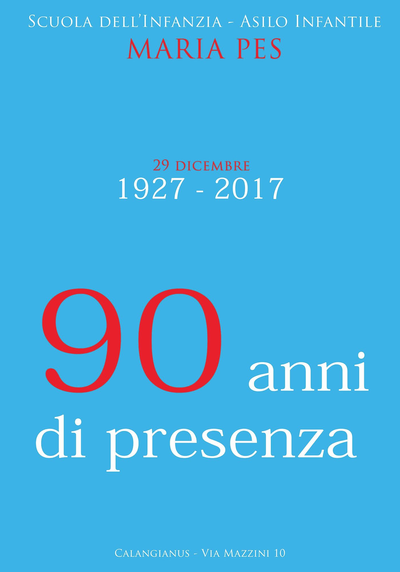 Novantanni dell'Asilo Maria Pes