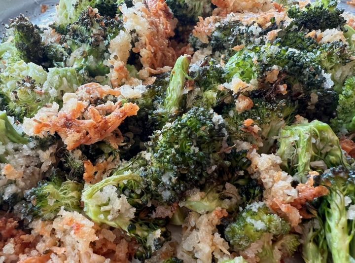 Roasted Panko Parmesan Broccoli
