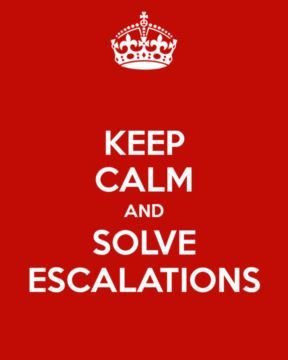 Escalating problems to leadership