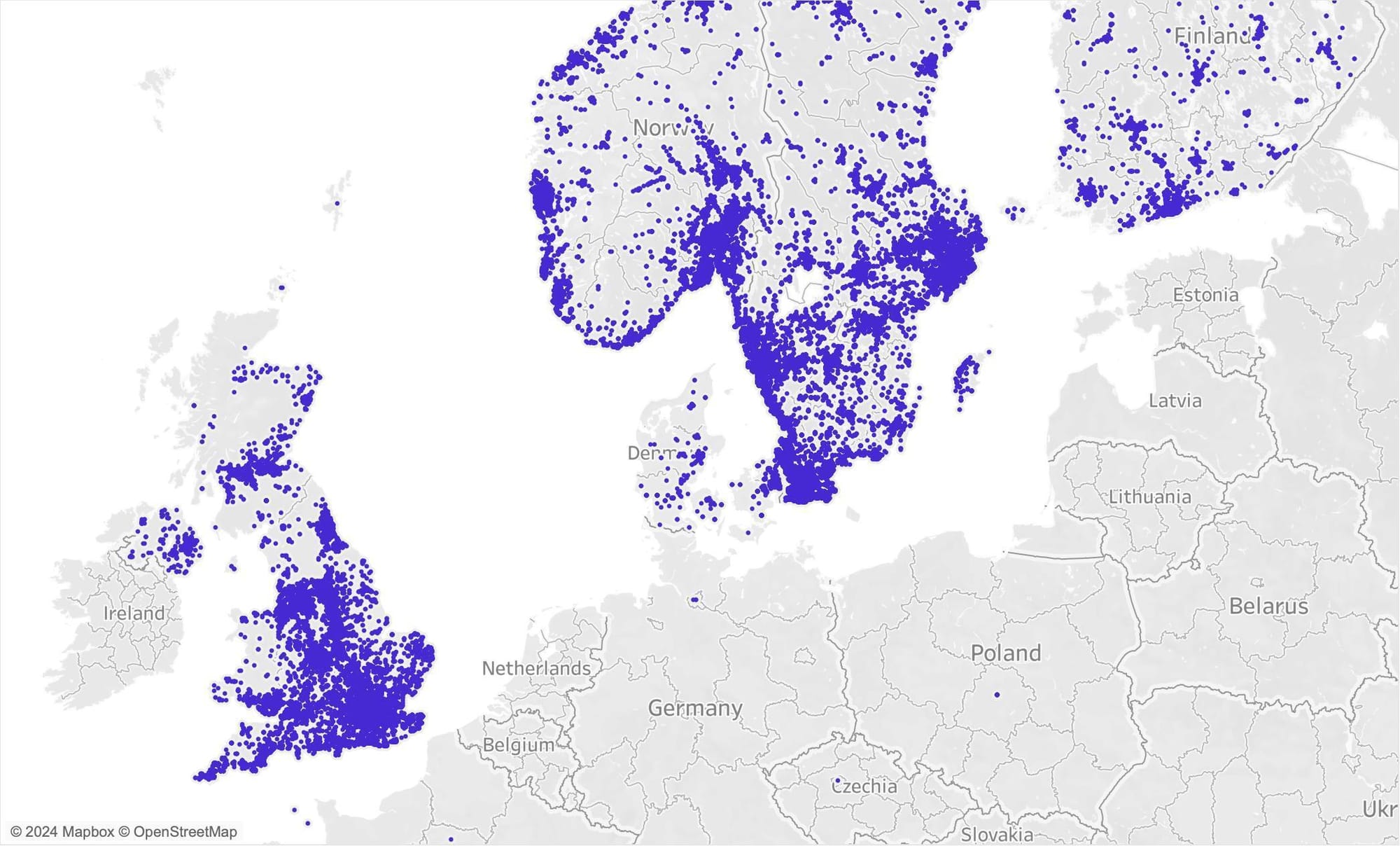 Miljoona vuokrausta seitsemässä maassa