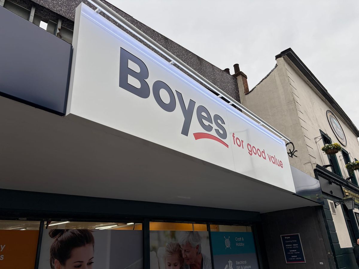 Boyes opens today, in former Wilko's store