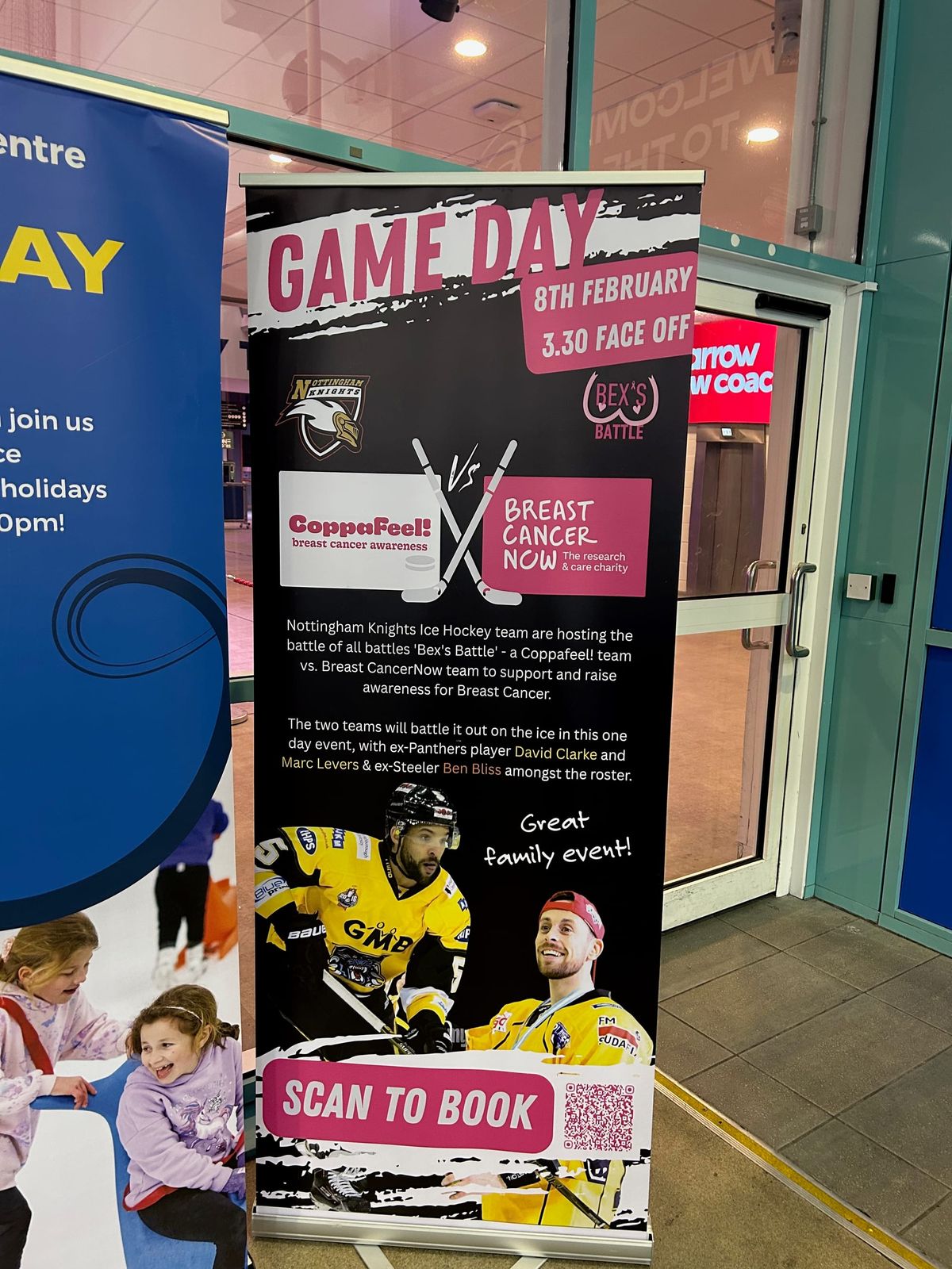 CoppaFeel! and Breast Cancer Now both feature in hockey match today