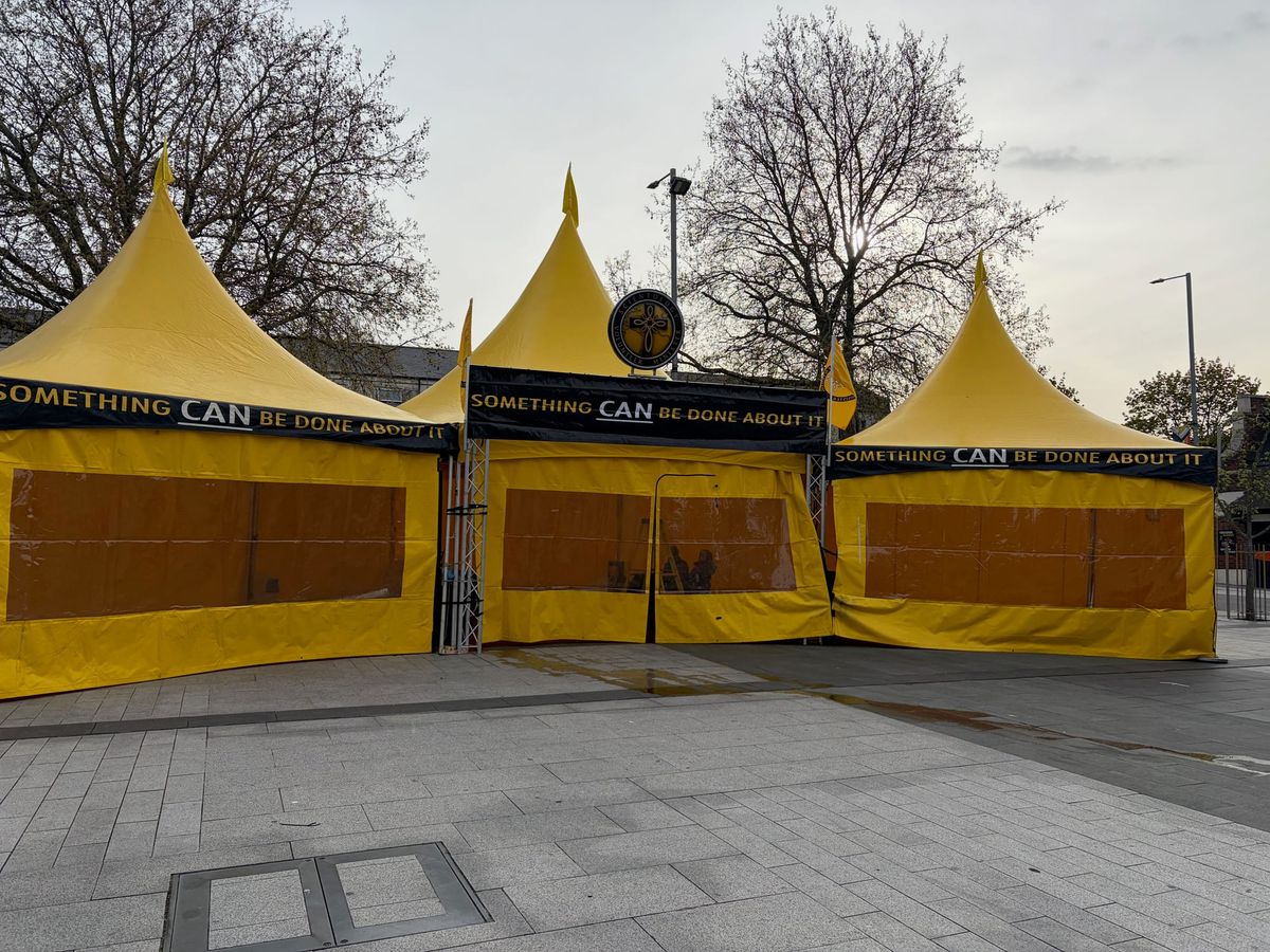 Scientology stall appears in Sneinton Market