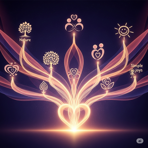 Grounded Self, Inner Peace, Well-being, Emotional Balance, Stress Reduction